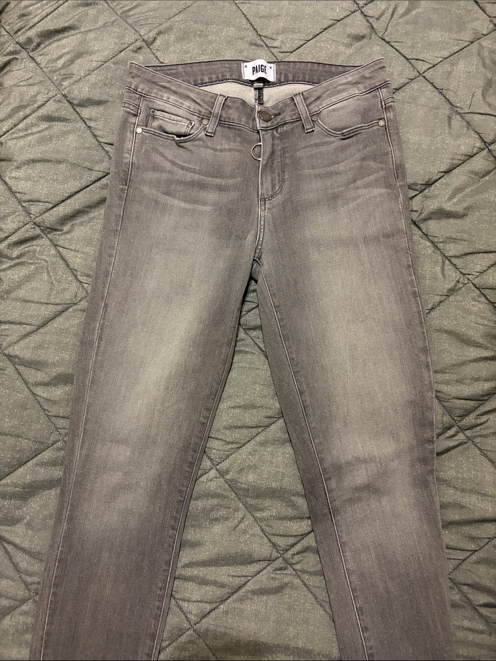 PAIGE Women's Grey Skinny Jeans - Slim Fit
